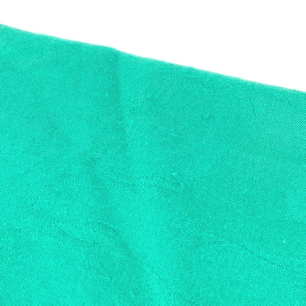 HERMES New Libris Shawl, Fringe Scarf, Cashmere, Silk, Men's & Women's, Green - Picture 5 of 14